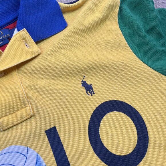 Polo Ralph Lauren Classic Fit Shirt S Beach Volleyball Poster Graphic - Picture 4 of 6